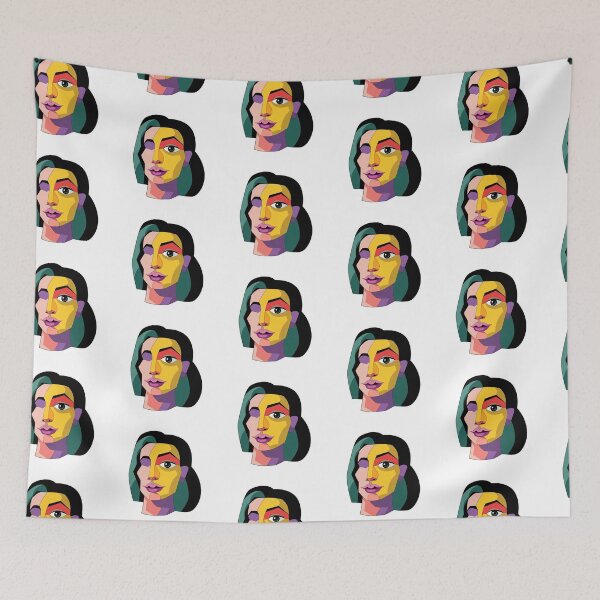 Item preview, Abstract Cubist Face designed and sold by Gentle40Winks.