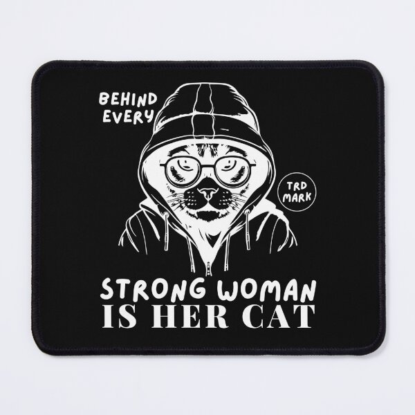 Item preview, The cat behind the strong woman designed and sold by Peerless-Prime.