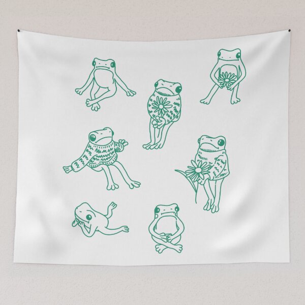 Item preview, cute cozy frogs  designed and sold by miss madison creates.