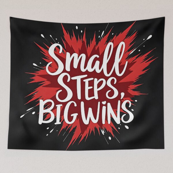 Item preview, Small Steps, Big Wins - Inspirational Quote designed and sold by nhk999.