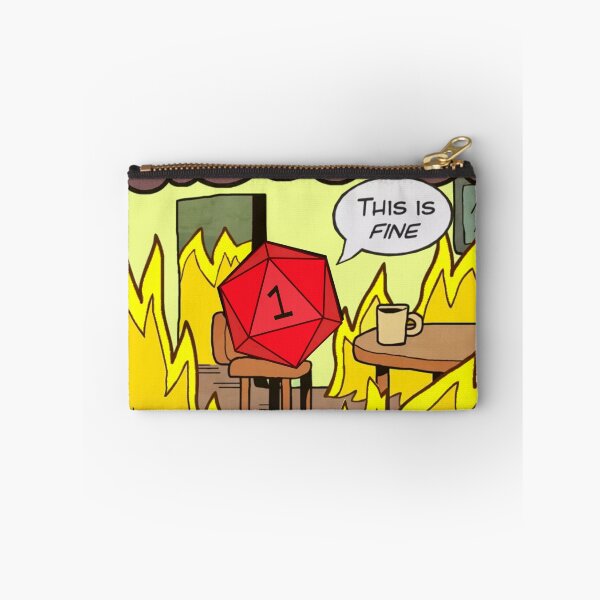 Item preview, DND RPG Funny Critical failure: This is Fine, Natural One. designed and sold by DungeonAtelier.