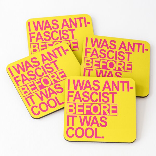 Item preview, I WAS ANTI-FASCIST BEFORE IT WAS COOL - Hot Pink designed and sold by Thelittlelord.
