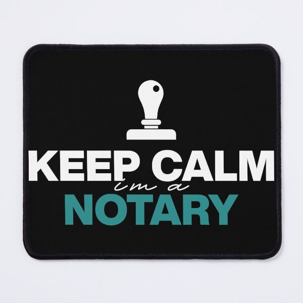 Item preview, Keep Calm I’m a Notary - Minimal Notary Stamp Icon Design in Teal designed and sold by NotaryLife.
