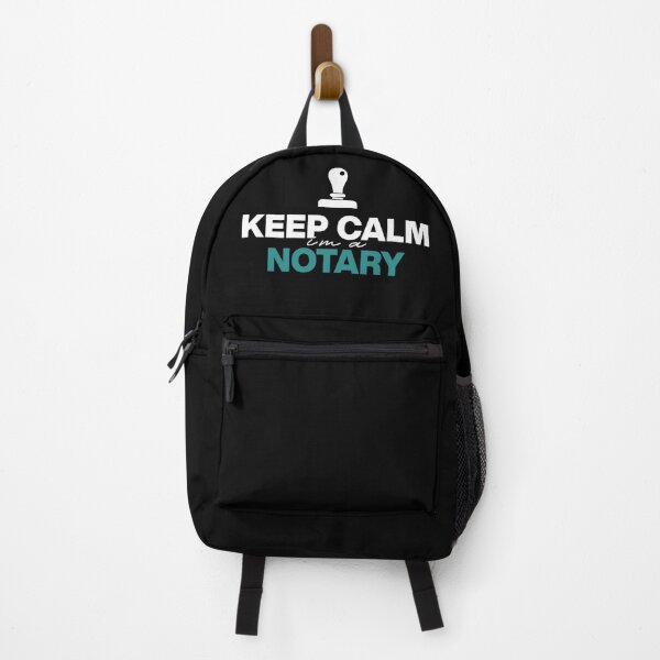 Item preview, Keep Calm I’m a Notary - Minimal Notary Stamp Icon Design in Teal designed and sold by NotaryLife.