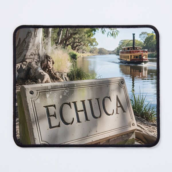 Item preview, Vintage Echuca Riverboat Scene - Australian Nature Photography designed and sold by SwanAndStone.