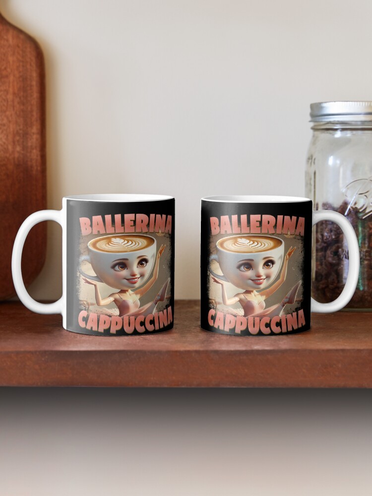 Thumbnail 2 of 6, Coffee Mug, Ballerina Cappuccina — Dance with Caffeine designed and sold by GeekStorie.