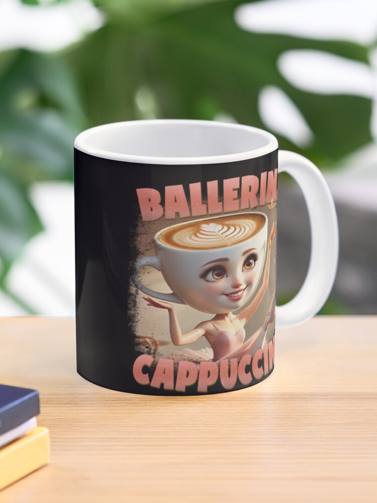 Thumbnail 1 of 6, Coffee Mug, Ballerina Cappuccina — Dance with Caffeine designed and sold by GeekStorie.