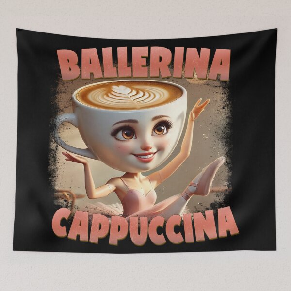 Item preview, Ballerina Cappuccina — Dance with Caffeine designed and sold by GeekStorie.