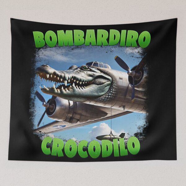 Item preview, Bombardiro Crocodilo – Italian Brainrot Icon designed and sold by GeekStorie.