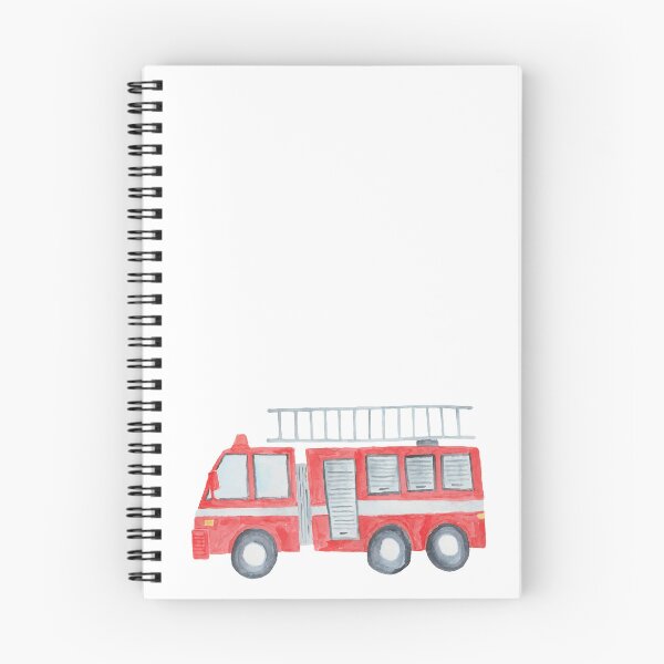 Item preview, Fire Truck Pattern – Watercolor Rescue Vehicle Design designed and sold by Katherine Ann.