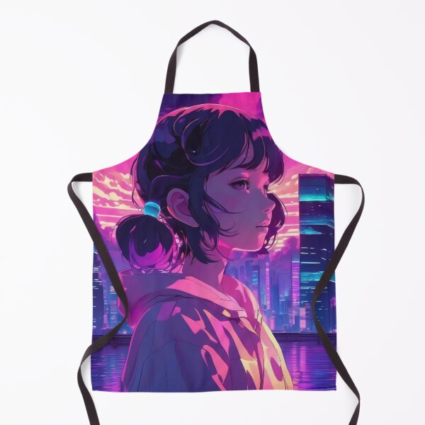 Item preview, Lofi City Vapor Wave Anime Girl designed and sold by DreamCraze.