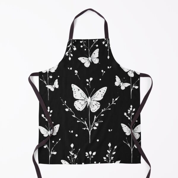 Item preview, Plants and Butterflies Dark Pattern designed and sold by CraftachicDsgn.