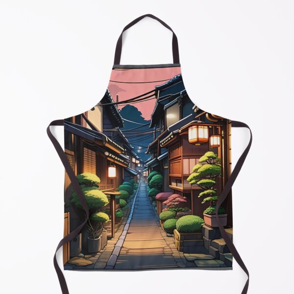 Item preview, Cozy Lofi Japanese Village Evening designed and sold by DreamCraze.