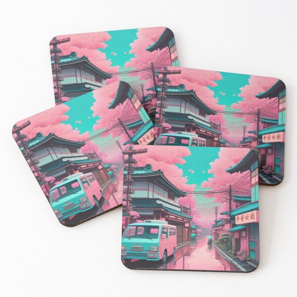 Item preview, Hanami Retrowave Japanese Lofi Illustration designed and sold by DreamCraze.