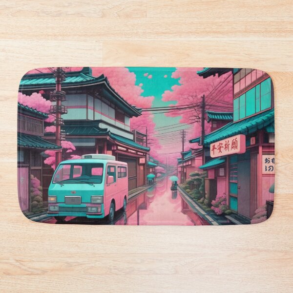 Item preview, Hanami Retrowave Japanese Lofi Illustration designed and sold by DreamCraze.