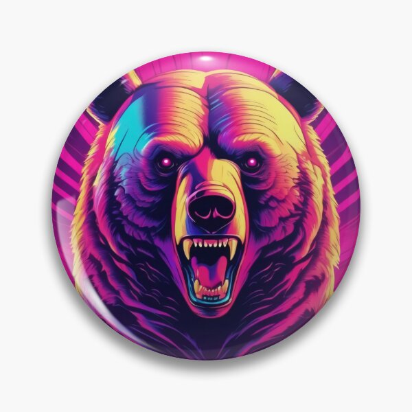 Item preview, New Retro Wave Horror Bear designed and sold by DreamCraze.