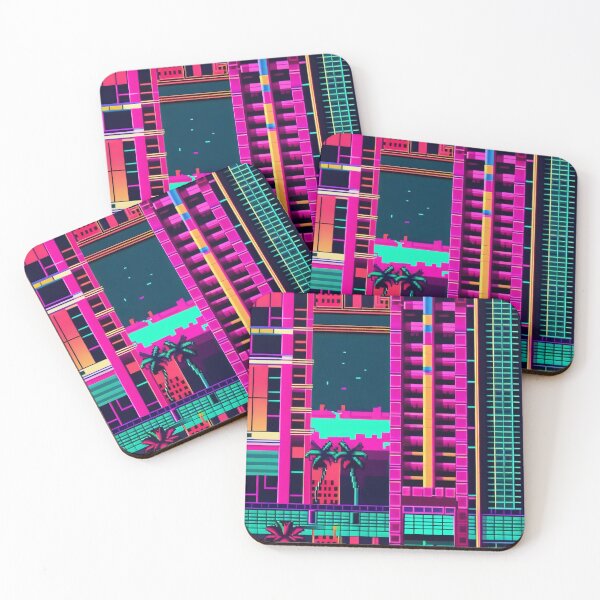 Artikelvorschau, 80er Retro Pixel Miami Wave entworfen und verkauft von DreamCraze.