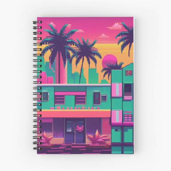 Item preview, Miami 80s Retro Pixel Vapor Wave Art designed and sold by DreamCraze.