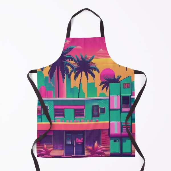 Artikelvorschau, Miami 80er Retro Pixel Vapor Wave Kunst entworfen und verkauft von DreamCraze.