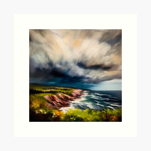 Item preview, Storm over Cape Breton  designed and sold by Island Art Studios.
