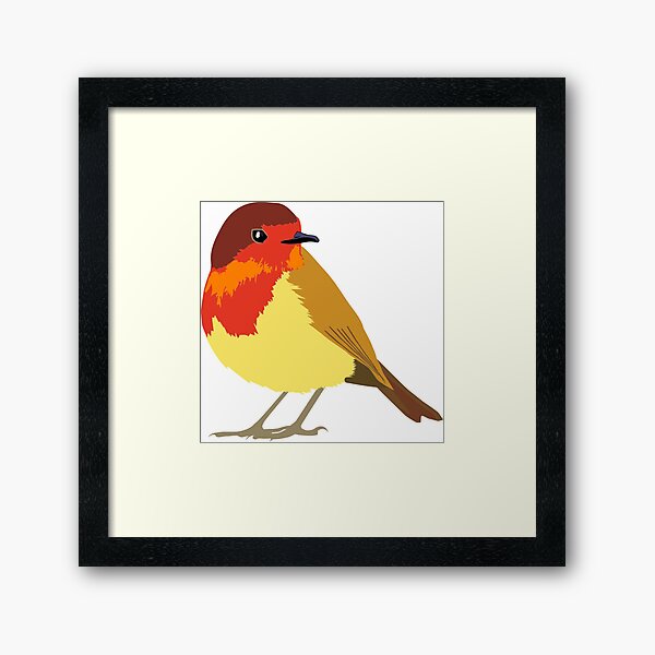 Aperçu de l'œuvre Robin mignon créée et vendue par DoodleDashCollective.