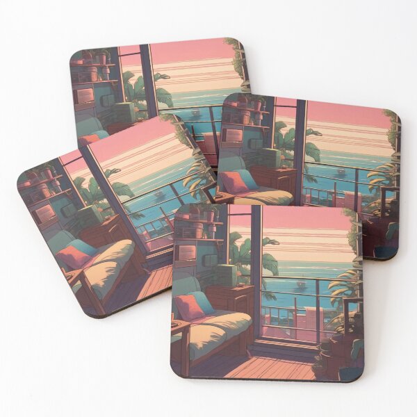 Item preview, Ocean View Hideaway Lofi Chill Interior designed and sold by DreamCraze.