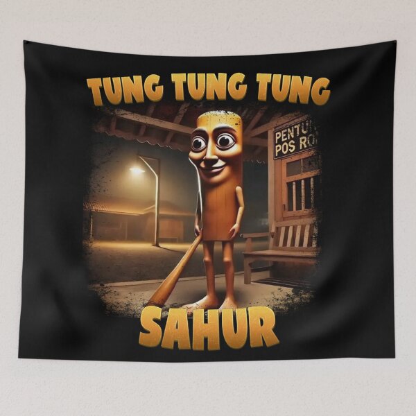 Item preview, Tung Tung Tung Sahur – Italian Brainrot Patrol designed and sold by GeekStorie.