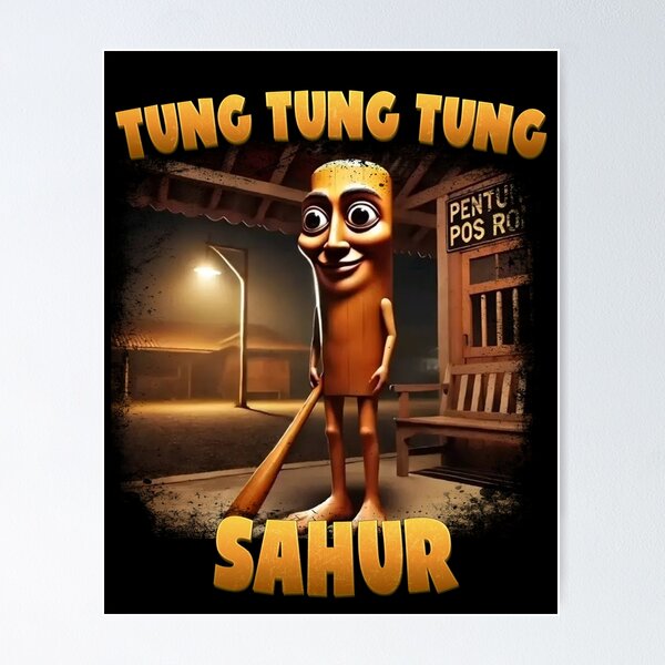 Item preview, Tung Tung Tung Sahur – Italian Brainrot Patrol designed and sold by GeekStorie.