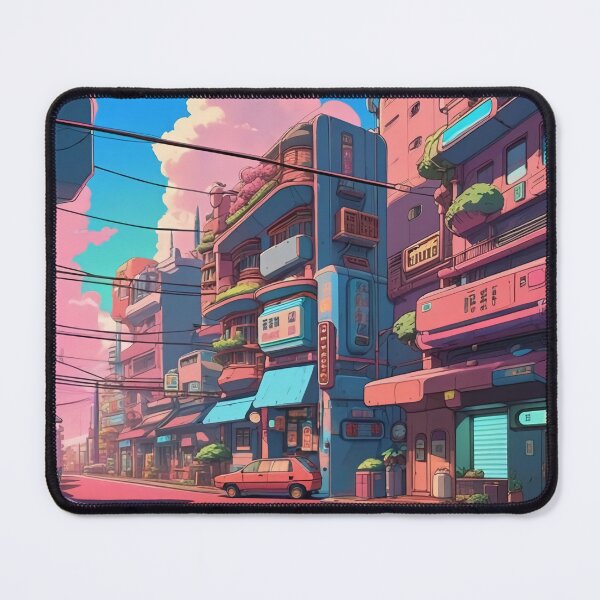 Item preview, Future City Street Corner 80s Lofi Art designed and sold by DreamCraze.
