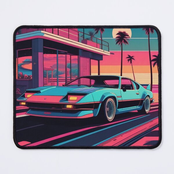 Item preview, 80s Lofi Retro Sports Car Ocean Drive designed and sold by DreamCraze.