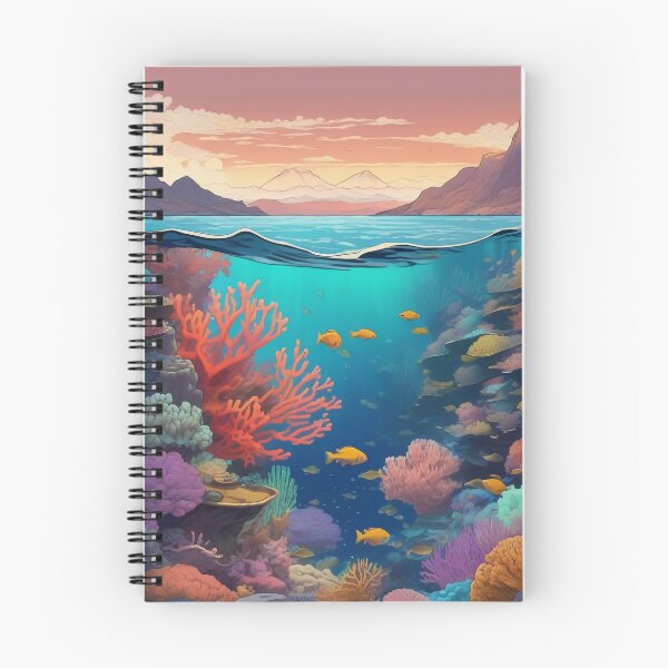 Item preview, Ocean lofi art underwater fishes designed and sold by DreamCraze.