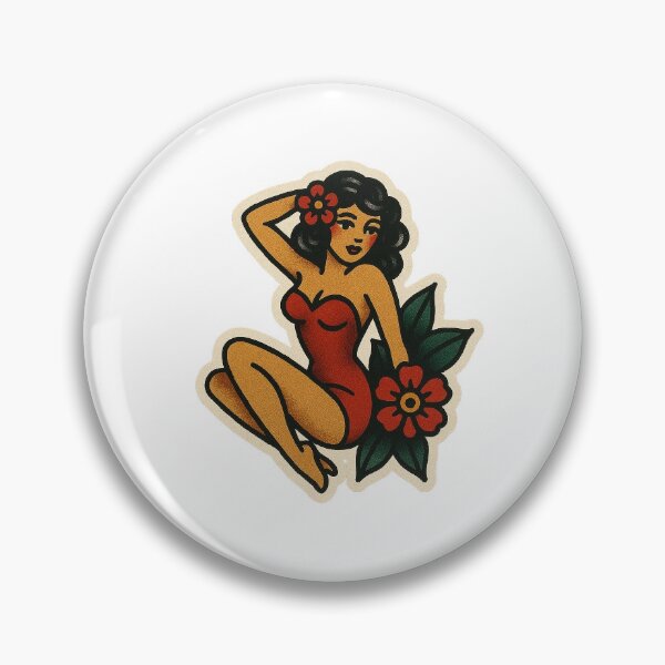 Item preview, Traditional Pinup Tattoo Design designed and sold by TraditionalData.