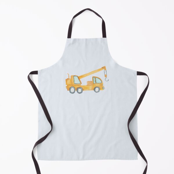 Item preview, Crane Truck Watercolor Pattern- Yellow & Orange designed and sold by Katherine Ann.