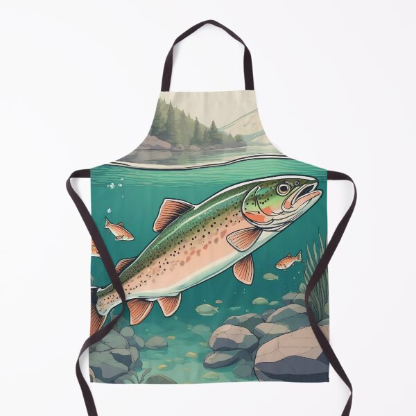 Item preview, Trout Fly Fishing Lofi Outdoor Art designed and sold by DreamCraze.