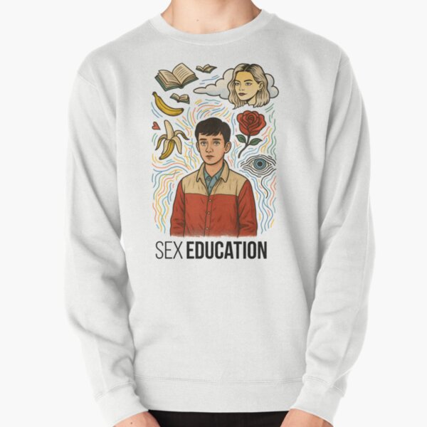 Item preview, Surreal Sex Education Fan Art Featuring Otis and Maeve in a Dreamlike Style | Netflix Inspired Design designed and sold by DrawHandArt.