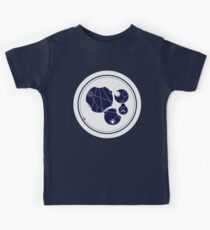 Live Long And Prosper. - in circular Gallifreyan from Doctor Who - Dark on white Kids Tee
