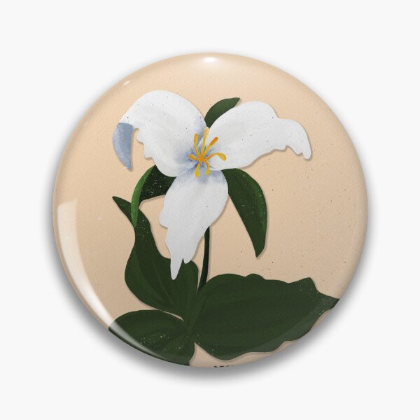 Item preview, White Trillium Botanical Illustration designed and sold by Peleegirl.
