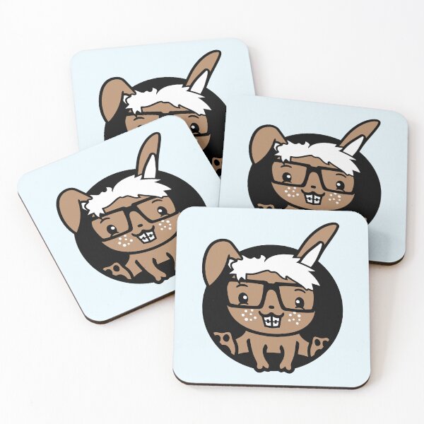 Item preview, Rabbit Nerd Geek Horn-Rimmed Glasses Smart Freak designed and sold by shirt-o-mat.