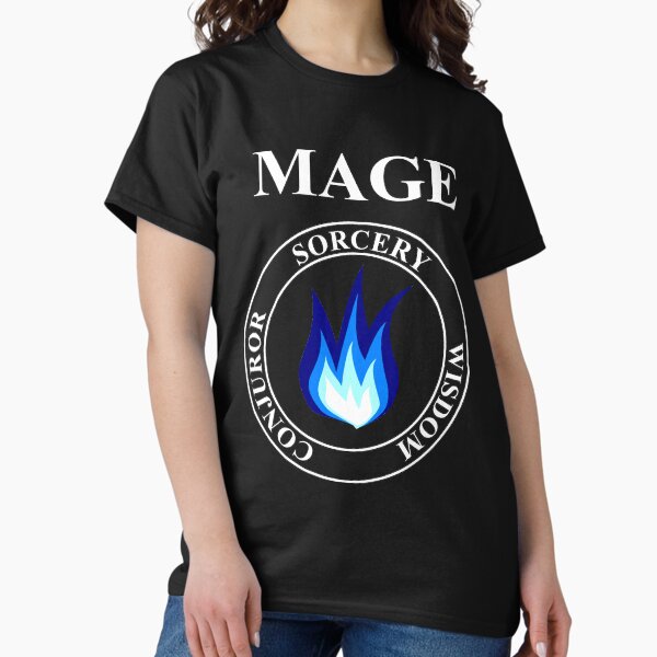 Vista previa del artículo con la obra «Mage Fantasy RPG Class Frost Magic», diseñado y vendido por Agema Apparel.