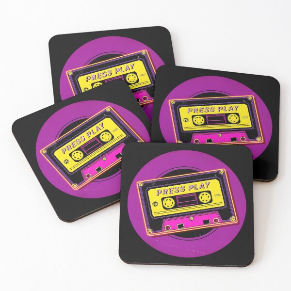 Item preview, Neon Retro Cassette Aesthetic Tape  designed and sold by ChicTrendz.