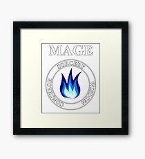 Mage Fantasy RPG Class Frost Magic Framed Print