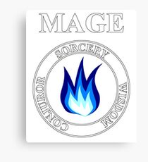 Mage Fantasy RPG Class Frost Magic Canvas Print