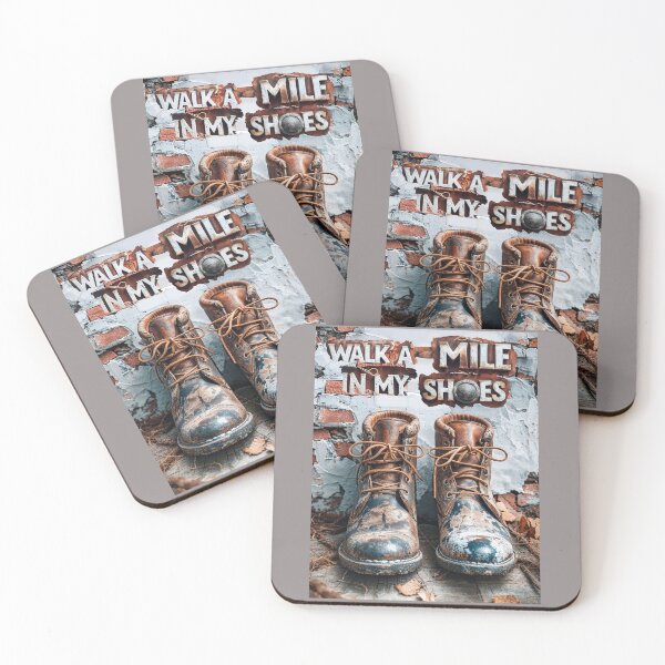 Item preview, Walk a Mile in My Shoes – Two Boots designed and sold by LukianArtPrint.