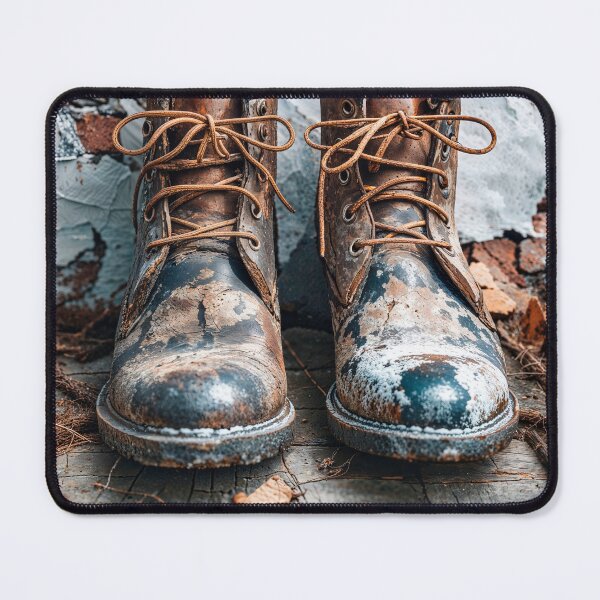 Item preview, Walk a Mile in My Shoes – Two Boots designed and sold by LukianArtPrint.