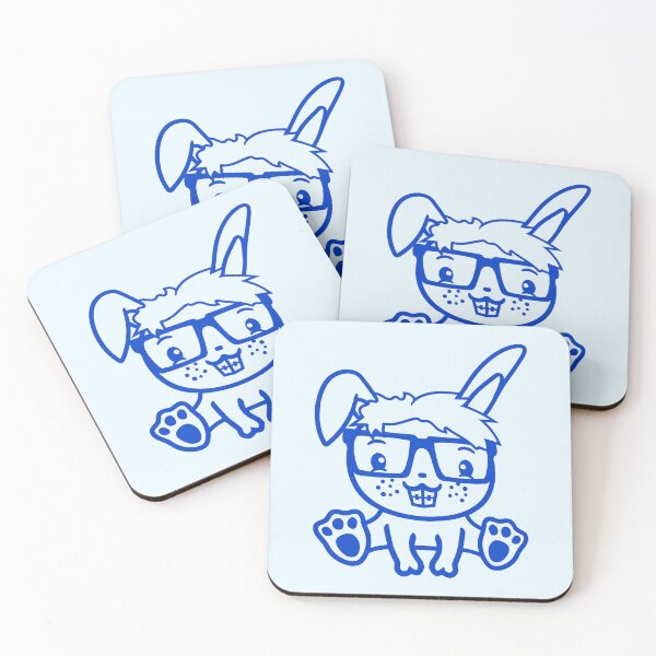 Item preview, Rabbit Nerd Geek Horn-Rimmed Glasses Smart Freak designed and sold by shirt-o-mat.