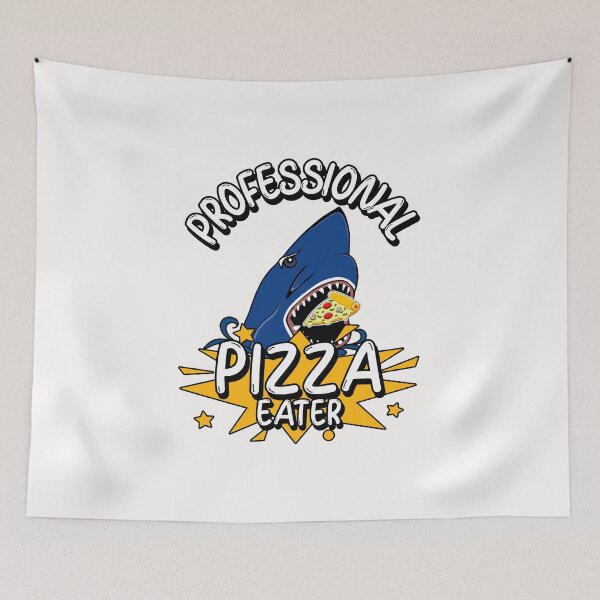 Item preview, Shark Eating Pepperoni Pizza Slice Lover designed and sold by Sartoris Art.