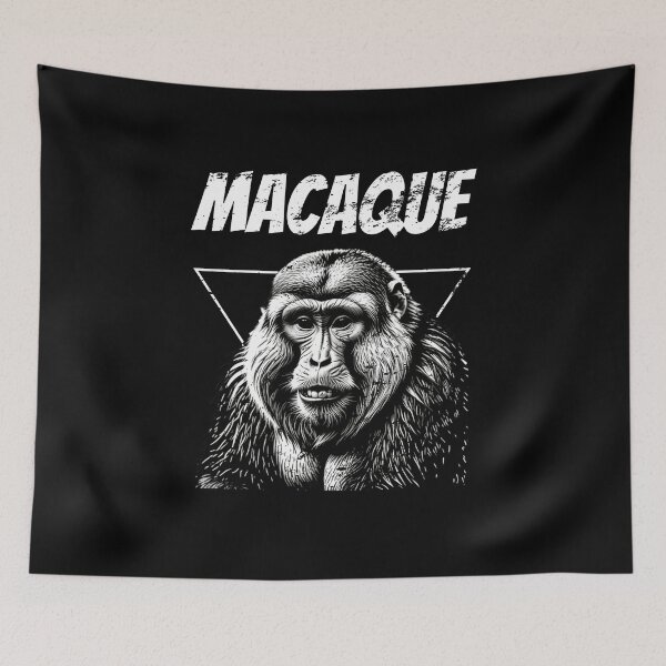 Item preview, Adorable Tibetan Macaque Monkey men women Retro Vintage designed and sold by Jeangel97.
