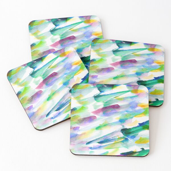 Item preview, Background with irregular oblique brushstrokes in shades of blue, green and purple designed and sold by MTShoppingLine.