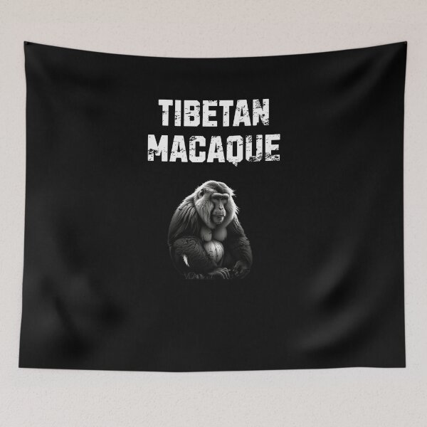 Item preview, Charming Tibetan Macaque Monkey men women Retro Vintage designed and sold by Jeangel97.