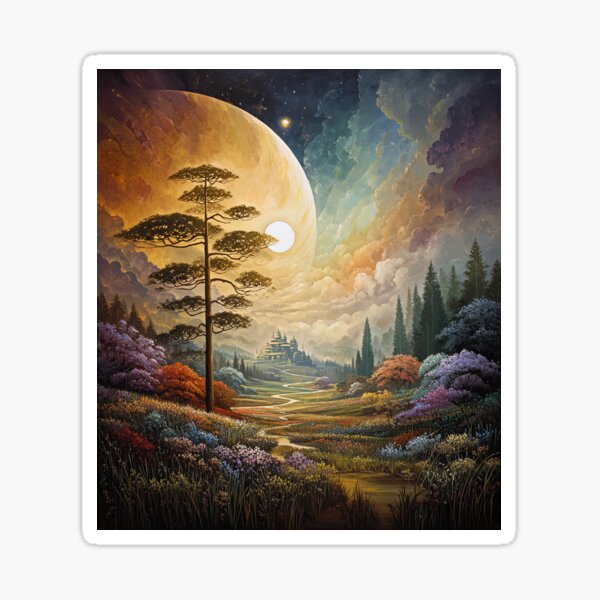 Item preview, Celestial Haven: A Journey Through Enchanted Realms designed and sold by bloorose.